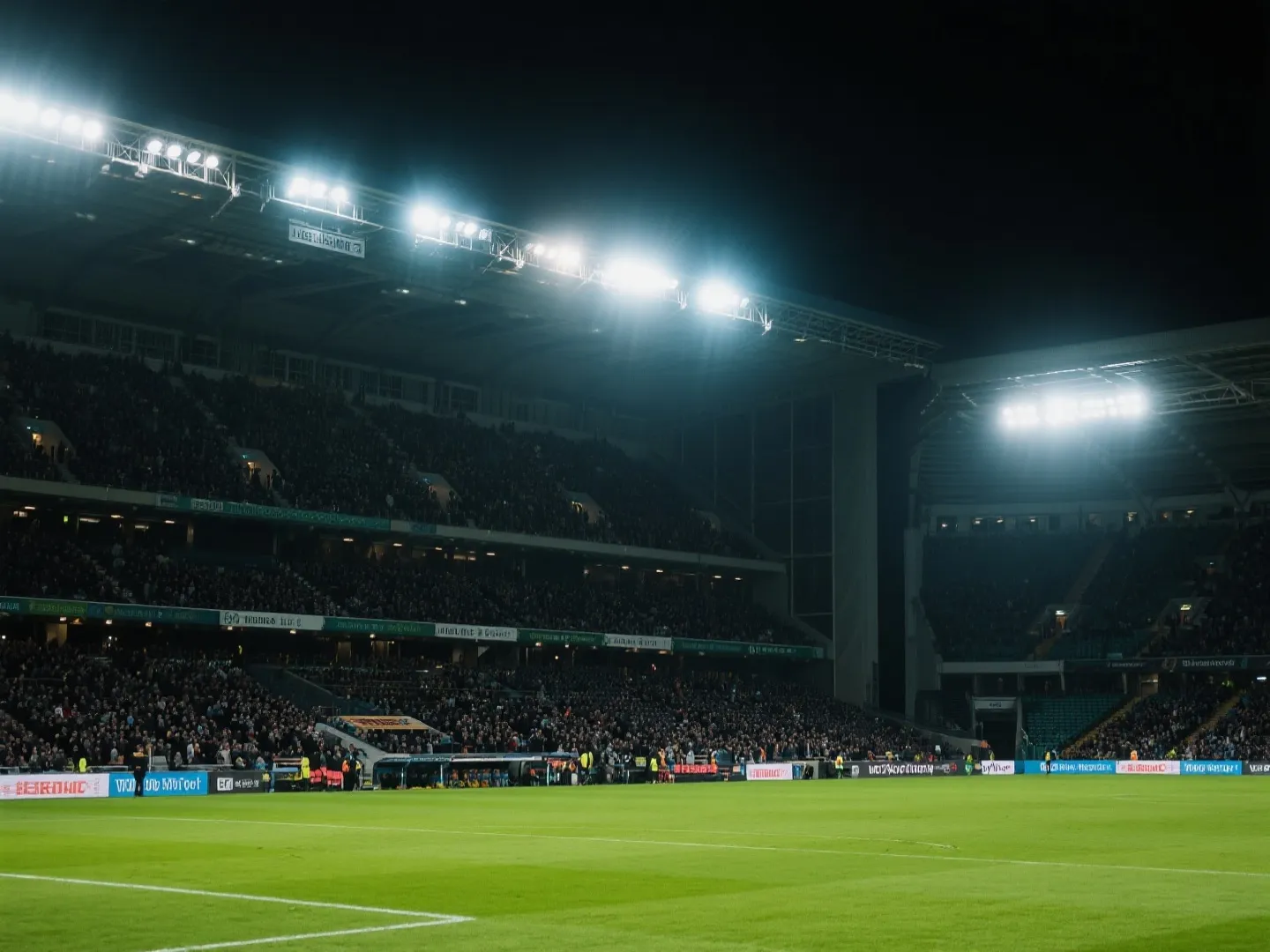 体育场夜赛氛围