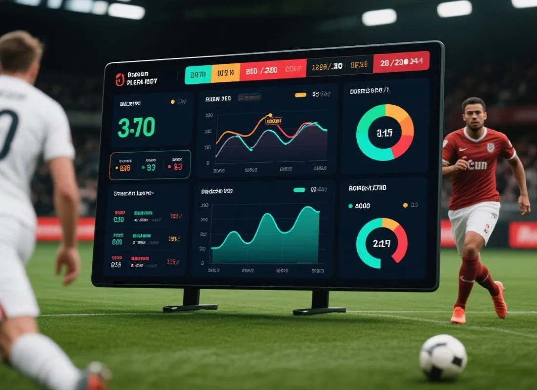 数据中心与赛况可视化示意